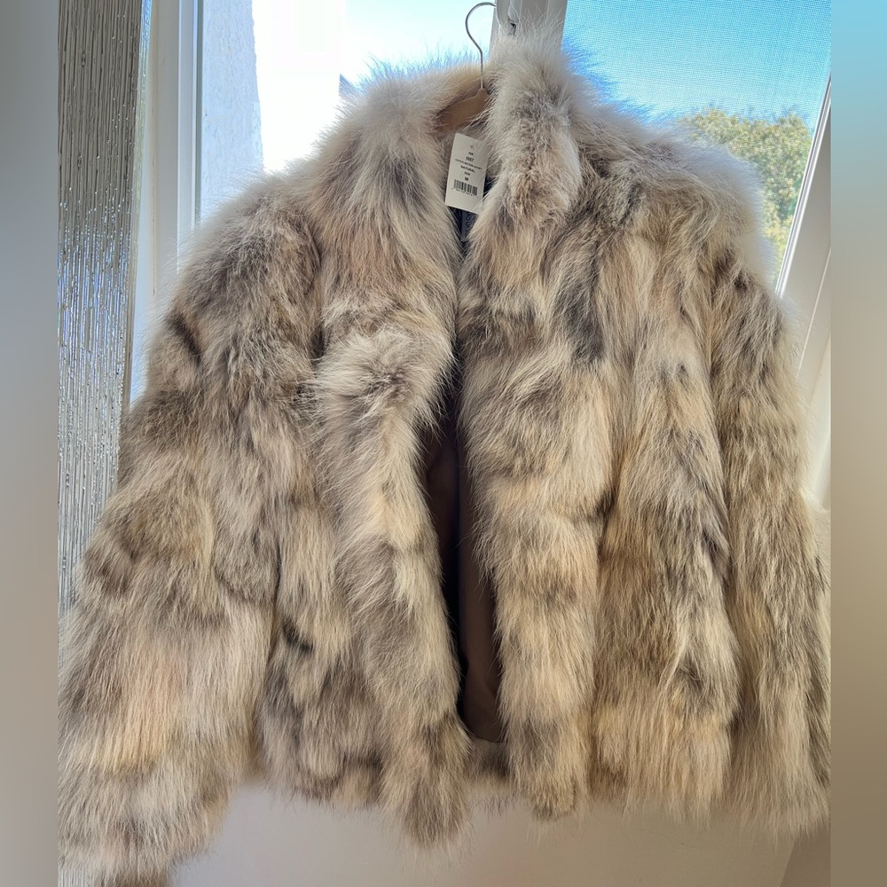 NWT Rosie Coyote Fur Bolero Jacket